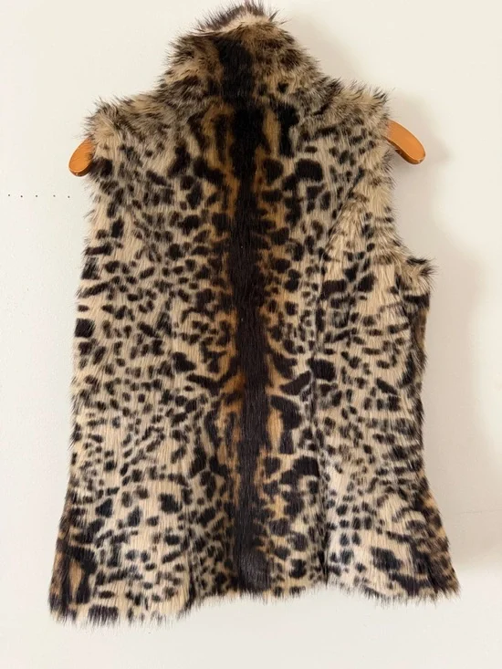 Adrienne Landau Luxe Leopard Faux Fur Coat XS | Statement Editorial Piece - Picture 2 of 13